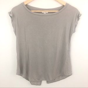Aritzia Wilfred Gray Short Sleeve Top size XXS